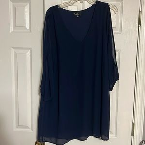 Lulus Navy Blue Dress